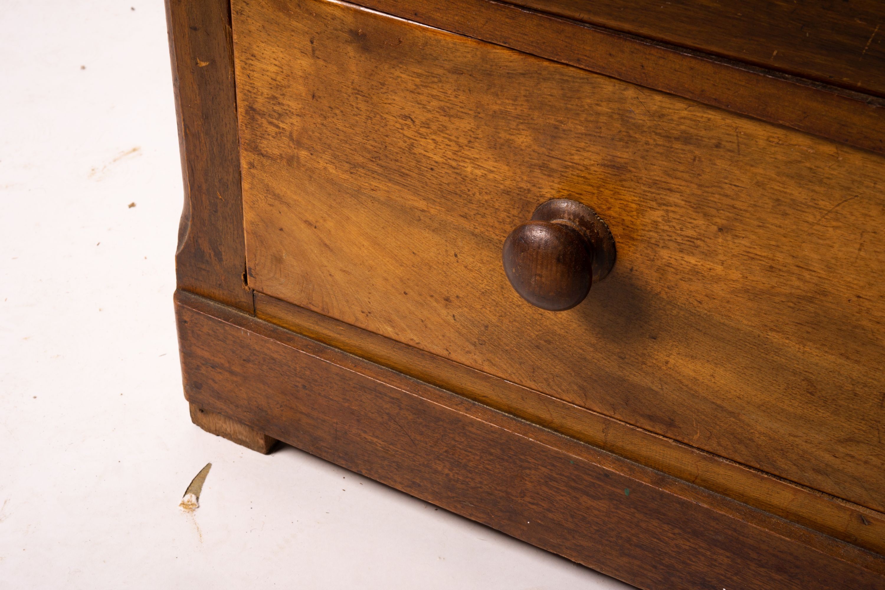 A pair of Victorian walnut chests, width 102cm, depth 49cm, height 99cm